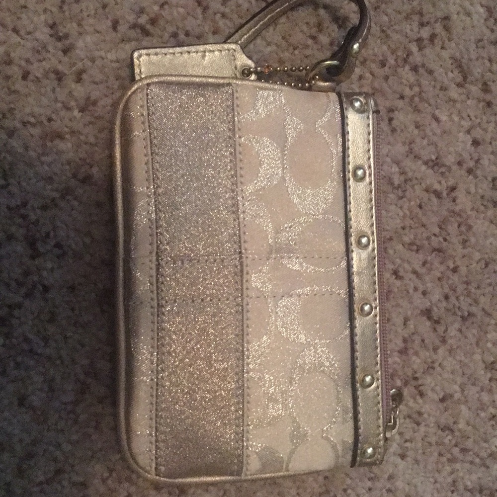 Beautiful like new gold shiny wristlet